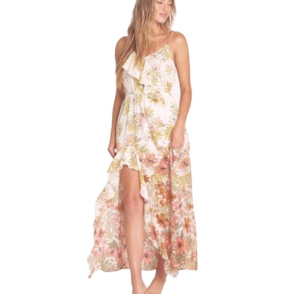BILLABONG ‘Hot Nights Maxi Dress” Floral‎ Gauze XS - Picture 1 of 10